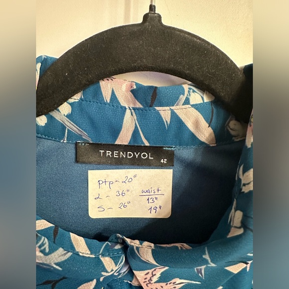 TRENDYOL TULLE FLOWER PRINT DRESS - Picture 5 of 6